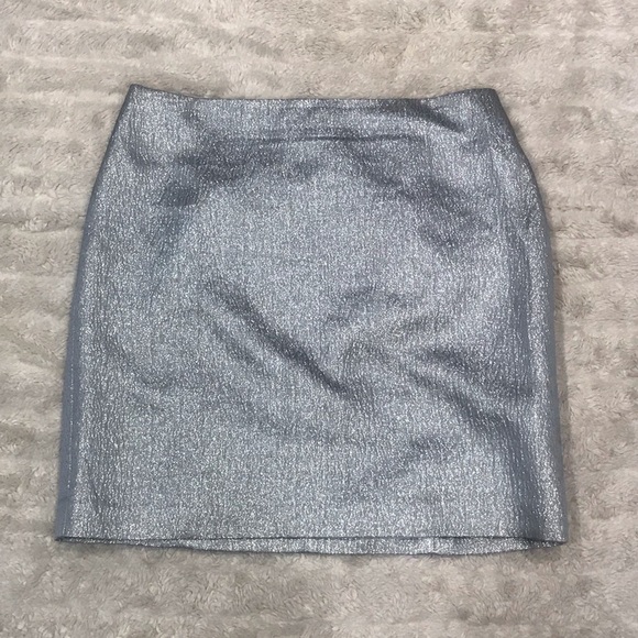 Ann Taylor metallic silk blend skirt Size 4 - Picture 1 of 4